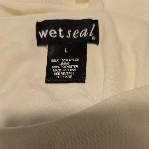 Wet Seal Off White Lace Dress L - Picture 2 of 4